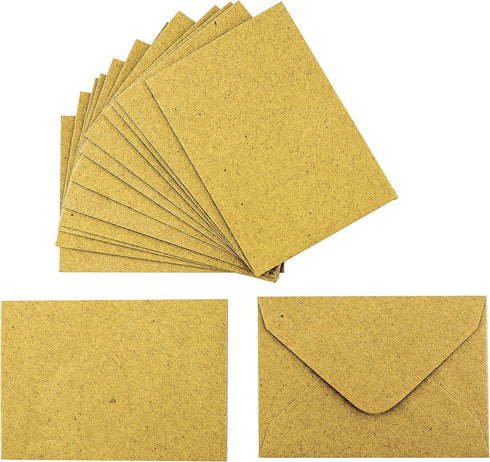 Iconikal Kraft Mini Special Occasion Envelopes, 100 Count, 4 x 2.75 inches
