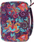 DIWI Large Quilted Bible Cover, Good Book Case (L, C1 Purple Garden) 10 X 7 X 2.75 Inches