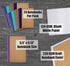 Better Office Products 24 Pack Small Kraft Notebooks, 4.1 in x 5.5 in, 120gsm, 48 Heavyweight Unlined Pages
