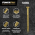 Power Pro Premium One Multi-Material Flat Head Screws, Epoxy Coated Steel, Bronze, #10 x 1-½ inches, Box of 15 Screws