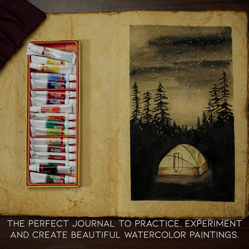 NomadCraftsCo. Vintage Leather Journal, Handmade Leather Sketchbook, Antique Deckle Edge Paper, Book of Shadows Journal