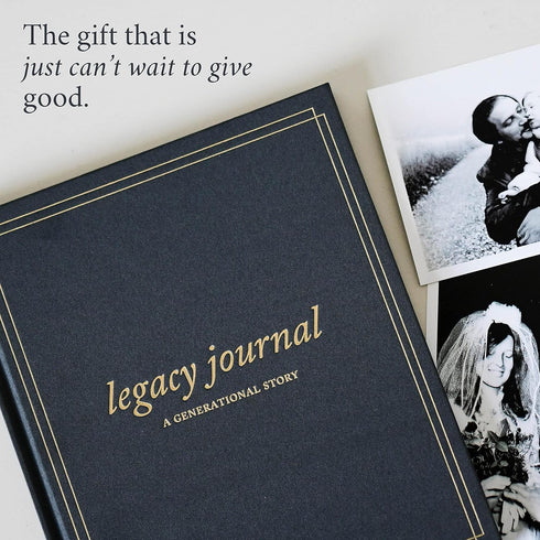 Grandparents Legacy Journal, Charcoal, 85 Pages, Memory Journal for Grandparents & Parents, Ideal Gift