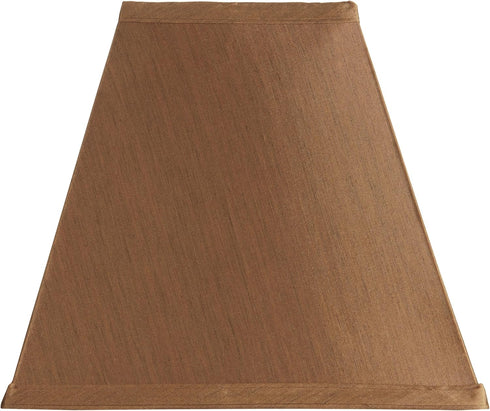 Upgradelights Copper Silk Square Mission Style Nickel Clip On Chandelier Lampshade (Copper)