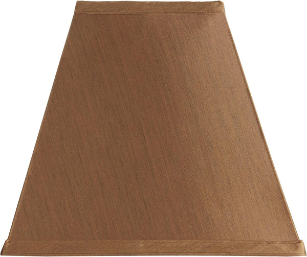 Upgradelights Copper Silk Square Mission Style Nickel Clip On Chandelier Lampshade (Copper)