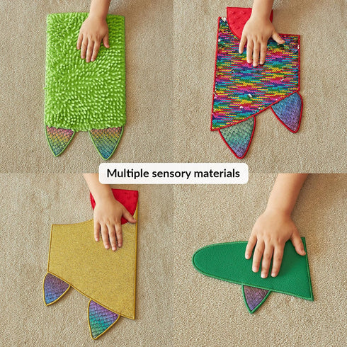 ODOXIA Sensory Wall Panel | Sequin Busy Board for Sensory Room and Daycare | Montessori Toys and Activity | Autism Mats