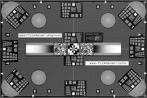 Vlads Test Target 35 mm 3. Scan Film Sharp with Vlads Focus Checker. High-Resolution Calibration Target Chart