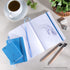 Pentalic 4" x 6" Pocket Sketchbook Traveler Journal, 160 Pages, Bright Blue