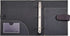It's Academic Mini Executive Leather Portfolio Folder, 1" Ring Binder, 250-Sheet Capacity, Dark Brown