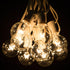 10 (10 G40 1.6" 5 Bulbs) Hometown Evolution, Inc. Foot Globe String Lights Foot, Clear - White Wire - Watt