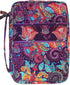 DIWI Large Quilted Bible Cover, Good Book Case (L, C1 Purple Garden) 10 X 7 X 2.75 Inches