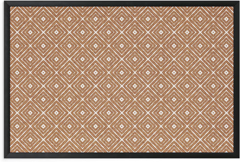 U Brands Fashion Cork Bulletin Board, 36 X 24 Inches with Black Wood Frame for Office Decor