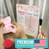 Magnetic Chore Chart for Kids, Good Behavior Dry Erase Daily Weekly Responsibility List, Floral Chore Board