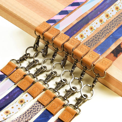 Lanyard for Keys for Women, Cute Wrist Strap Key Chain & Neck Lanyards for ID Badges, Best for Travel, School, Coach
