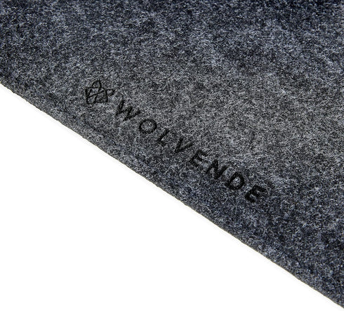 Premium Felt Desk Mat | Small 12" x 27.5" Multifunctional Desk Pad for Home Office, Dark Gray