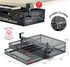 Under Desk Drawer Organizer, Clamp-On Mesh Metal Attachment with 2 Slide Out Drawers for Office Supplies