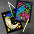 Pack 18 Super of Fuzzy Velvet Coloring Posters (Artistic Edition) - Great for Family Time, Arts & Crafts, Travel