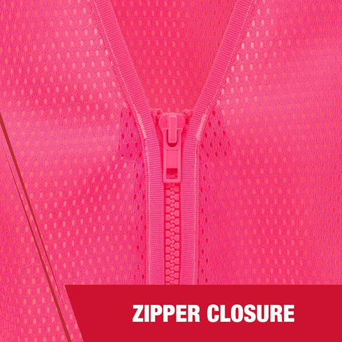 Radians SV22-1 Economy Type O Class 1 Safety Vest, Pink Mesh Size 4X-Large, 1 Each