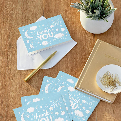 Pack (20 Hallmark of Baby Shower Thank You Cards, Outer Space Thank You Notes and Envelopes)