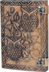 Owl Journal, Leather Owl Emboss Journal, 240 Pages Handmade Paper Journal, Vintage Brown
