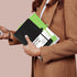 Classic Ruled Notebook/Journal - Hardcover Lined Journal/Notebook, 5.3" x 8.26", Thick Paper, Banded + Pen Holder +