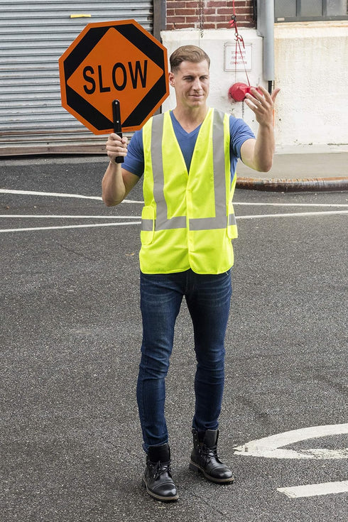 NYOrtho High Visibility Reflective Vest - ANSI/ISEA Class 2 - Sweat-Free Construction Vest - Universal Fit