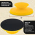 Dura-Gold Pro Series 5" Round & Mouse-Shaped Hand Sanding Block Pads - Hook & Loop and PSA Adapter Pad for Sanding