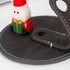 Christmas Novelty Pen and Leather Desk Stand Holder, Fun Writing Gift for Office Home Decor