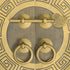 Hardware Philosophy Tibetan Brass Cabinet Face Plate Set, 5.5 Inches - Architectural, Interior Design Hardware