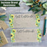 Hadley Designs Kraft Sunflower Blank Gift Certificates, 25 (4x9) for Business Gifts, Christmas, Spa Salon