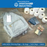 Spartan Industrial 2 Mil Clear Reclosable Zip Plastic Poly Bags, 9” X 12” (500 Count) with Resealable Lock Seal