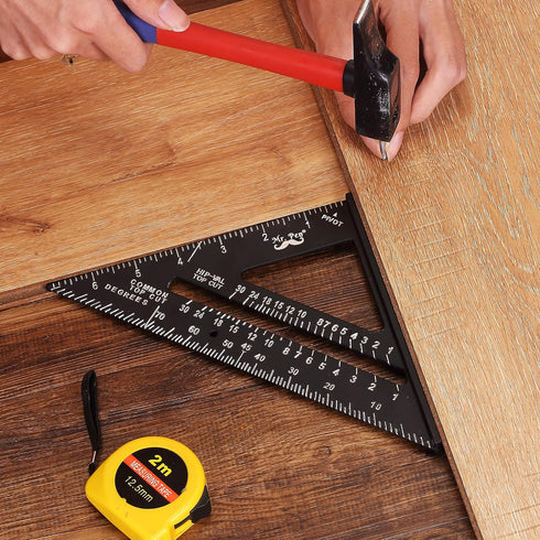 Mr. Pen Rafter Square - 7 Inch Metal Square Tool for Carpentry, Woodworking, Aluminum Ruler