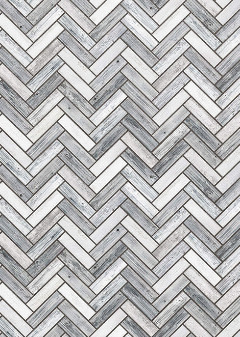 Teacher Created Resources White & Gray Wood Herringbone Better Than Paper Bulletin Board Roll (TCR77044) by Teacher Created Resources