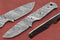 Straight Back Blank Blade Skinning Knife, 8 inches Long Hand Forged Damascus Steel with 3.5 inches Cutting Edge