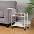 SunnyPoint Minimalist Style Utility Rolling Shelf Cart (WHT)