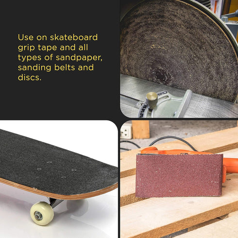Dura-Gold Abrasive Cleaning Stick, 8" Long Natural Rubber Eraser for Sanding Discs, Skateboards, Grip Tape Cleaner