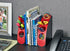 AdirOffice Smart Quarter Bookends & Office Desk Organizer - Heavy Duty Plastic w/Non Skid Bottom - Includes Storage