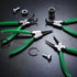 SK 7-Inch Snap Ring Pliers - External Circlip Pliers with 90-Degree Bent Jaw, Tip Diameter 5/64'', Premium CR-V Steel