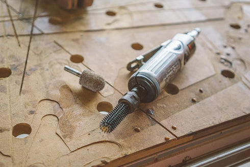 Kutzall Original Ball Nose Rotary Burr, 1/4" Shaft, Coarse - Wood Carving Bit for Bosch, DeWalt, Milwaukee