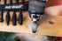 10-Piece Rotary Burr Wood Carving Rasp Files Set, 1/4" Hex Shank for Wood & Rubber Deburring and Shaping