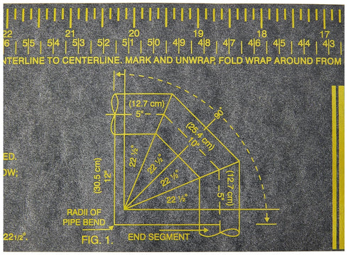 Jackson Safety Flexible Wrap-A-Round Pipe Marking Tool, Gray, 3" to 6" Pipe Diameter