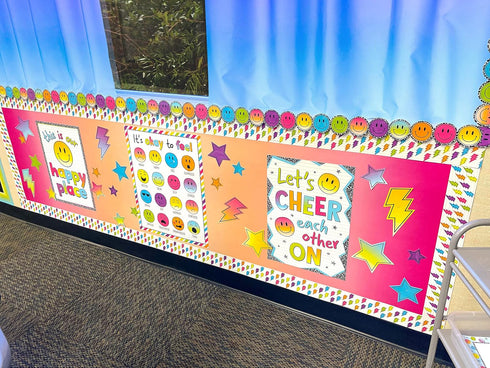 Teacher Created Resources Better Than Paper Bulletin Board Roll Pink and Orange Color Wash