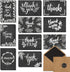 T&M Quality Designs LLC 120 Elegant Black and White Chalkboard Kraft Thank You Cards with Kraft