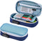 It's Academic Locking Pencil Case - Compact, High Capacity Travel Organizer Bag for Office & School Supplies, Blue
