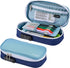 It's Academic Locking Pencil Case - Compact, High Capacity Travel Organizer Bag for Office & School Supplies, Blue