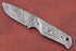 Straight Back Blank Blade Skinning Knife, 8 inches Long Hand Forged Damascus Steel with 3.5 inches Cutting Edge