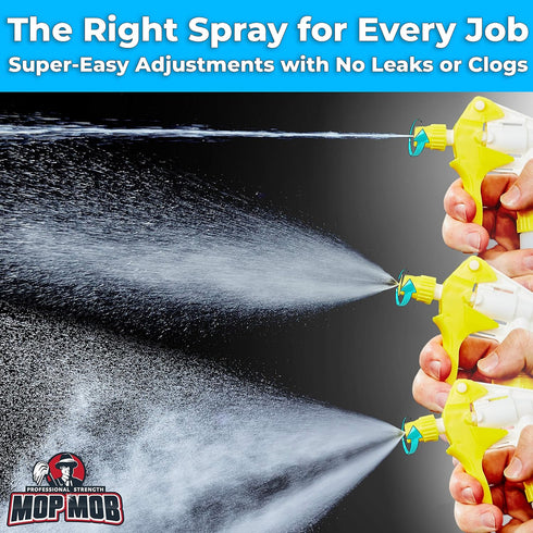 Leak-Free Chemical Resistant Spray Head 5 Pack, Industrial Spray Heads for Auto Detailing and Janitorial Supply