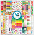 Vladi Creative Cute Colorful Planner Stickers – 1054 pcs / 15 Sheets – Functional & Decorative Icons, Dates, Weather,
