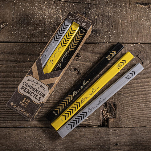 Rite in the Rain All-Weather Carpenter Pencils, Tough Medium HB Lead, 12 Pack