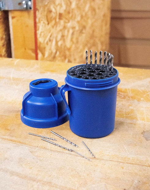 Century Drill & Tool – 28406 29 Piece Empty Drill Bit Index Pod – Holds 29 Jobber Drill Bits, Easy Storage Home Improvement