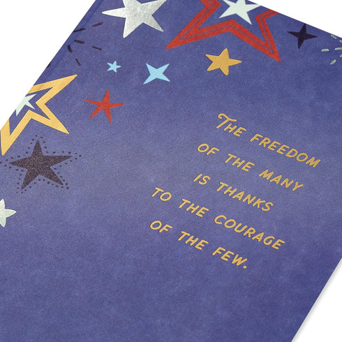 American Greetings Military Thank You Card - Respect & Gratitude